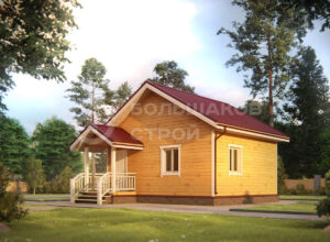 Баня из бруса ББ011