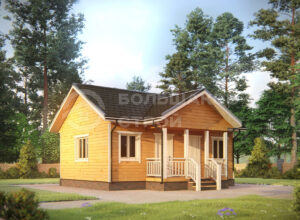 Баня из бруса ББ052