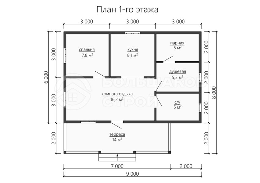 План 1 этаж