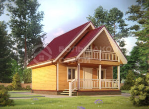 Каркасный дом ДК014