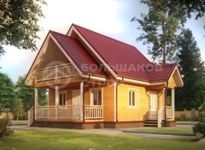 Каркасный дом ДК014