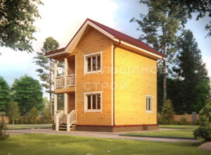 Каркасный дом ДК020