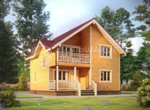 Каркасный дом ДК045