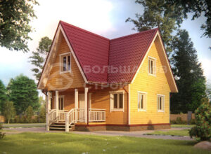 Каркасный дом ДК071