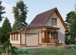 Каркасный дом ДК018