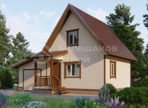 Каркасный дом ДК018