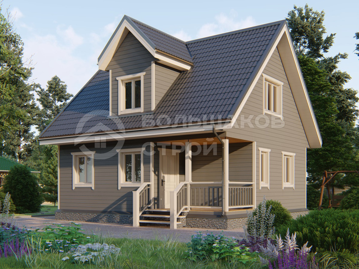 Каркасный дом ДК025
