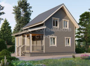 Каркасный дом ДК075