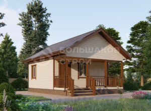 Каркасный дом ДК096