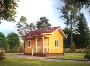 Баня из бруса ББ020